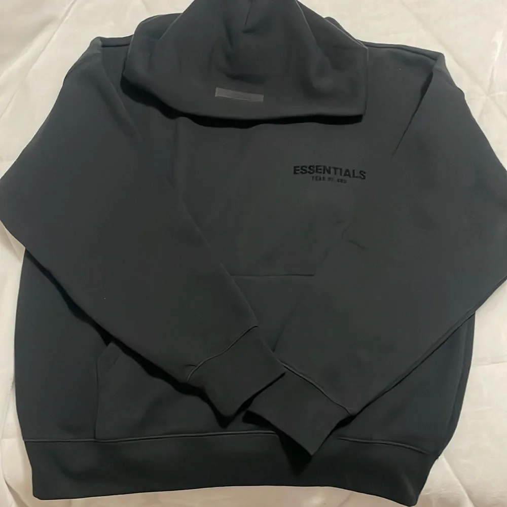 Fear of god Essential hoodie in the color black - Picture 1 of 2